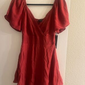 As U Wish Red Mini Dress